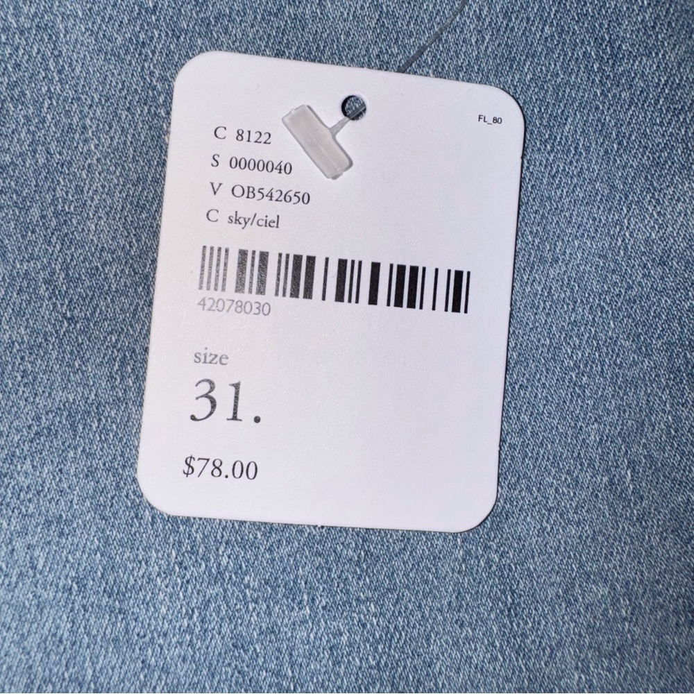 Free People Light Blue Wide Leg Jeans New With Tags NWT Women’s Size W31 - Picture 6 of 12